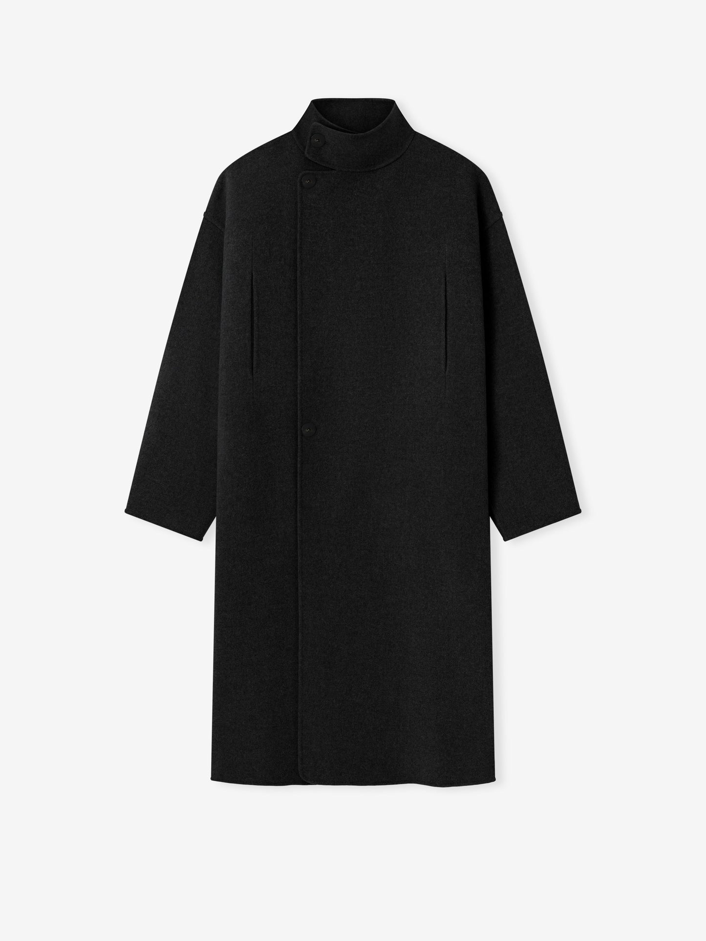 Wool Cashmere Highneck Coat
